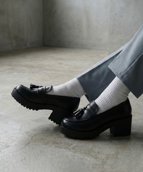 LibertyDoll（リバティードール）の「LibertyDoll 厚底 ハイヒール シューズ（ローファー・メンズ・ブラック系その他5/ブラック系その他6/ブラック系その他7/ブラック系その他/ブラック系その他3/ブラック系その他4/ブラック系その他2/ブラック/ブラック系2/ブラック系/ブラック系1・45/41/43）」の9枚目の写真