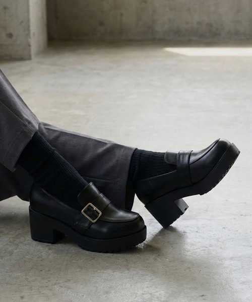 LibertyDoll（リバティードール）の「LibertyDoll 厚底 ハイヒール シューズ（ローファー・メンズ・ブラック系その他5/ブラック系その他6/ブラック系その他7/ブラック系その他/ブラック系その他3/ブラック系その他4/ブラック系その他2/ブラック/ブラック系2/ブラック系/ブラック系1・45/41/43）」の4枚目の写真