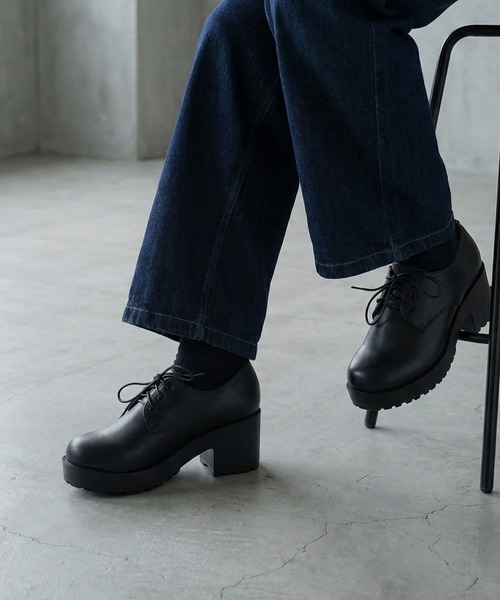 LibertyDoll（リバティードール）の「LibertyDoll 厚底 ハイヒール シューズ（ローファー・メンズ・ブラック系その他5/ブラック系その他6/ブラック系その他7/ブラック系その他/ブラック系その他3/ブラック系その他4/ブラック系その他2/ブラック/ブラック系2/ブラック系/ブラック系1・45/41/43）」の5枚目の写真