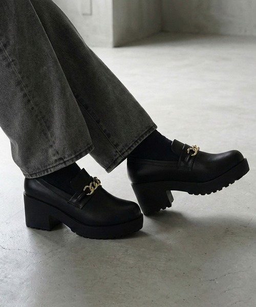 LibertyDoll（リバティードール）の「LibertyDoll 厚底 ハイヒール シューズ（ローファー・メンズ・ブラック系その他5/ブラック系その他6/ブラック系その他7/ブラック系その他/ブラック系その他3/ブラック系その他4/ブラック系その他2/ブラック/ブラック系2/ブラック系/ブラック系1・45/41/43）」の8枚目の写真