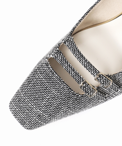 LE TALON(ルタロン)の「6.5cmダブルストラップパンプス(パンプス・レディース・ブラック×ブラック/アイボリー/ブラック・24.5cm/24cm/22.5cm/23cm/23.5cm/22cm/25cm)」の10枚目の写真