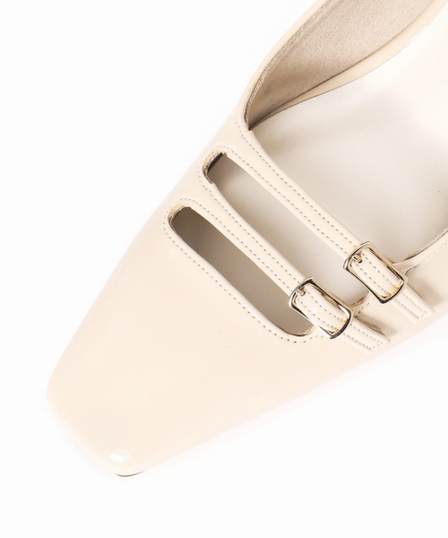 LE TALON(ルタロン)の「6.5cmダブルストラップパンプス(パンプス・レディース・ブラック×ブラック/アイボリー/ブラック・24.5cm/24cm/22.5cm/23cm/23.5cm/22cm/25cm)」の11枚目の写真