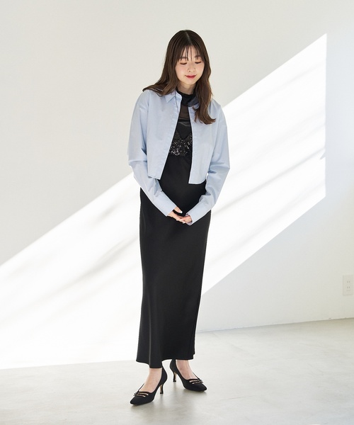 LE TALON(ルタロン)の「6.5cmダブルストラップパンプス(パンプス・レディース・ブラック×ブラック/アイボリー/ブラック・24.5cm/24cm/22.5cm/23cm/23.5cm/22cm/25cm)」の9枚目の写真