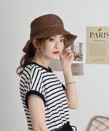 FUNALIVE（ファンアライブ）の「PAGE ONE 細編みブリム柄あみＨＡＴ（ハット）」