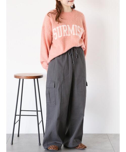 ehka sopo（エヘカソポ）の「バイオ加工カーゴパンツ（カーゴパンツ・レディース・チャコールグレー/オリーブ/グリーン・F）」の2枚目の写真