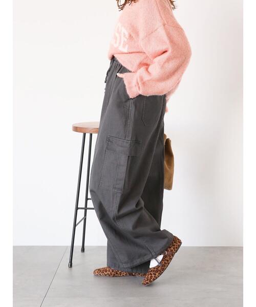 ehka sopo（エヘカソポ）の「バイオ加工カーゴパンツ（カーゴパンツ・レディース・チャコールグレー/オリーブ/グリーン・F）」の8枚目の写真