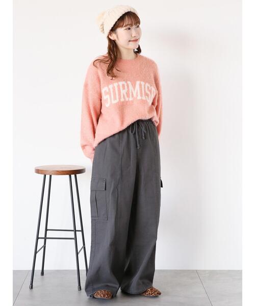 ehka sopo（エヘカソポ）の「バイオ加工カーゴパンツ（カーゴパンツ・レディース・チャコールグレー/オリーブ/グリーン・F）」の9枚目の写真