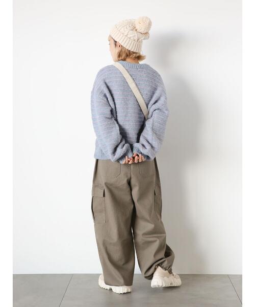 ehka sopo（エヘカソポ）の「バイオ加工カーゴパンツ（カーゴパンツ・レディース・チャコールグレー/オリーブ/グリーン・F）」の16枚目の写真