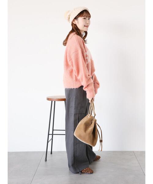 ehka sopo（エヘカソポ）の「バイオ加工カーゴパンツ（カーゴパンツ・レディース・チャコールグレー/オリーブ/グリーン・F）」の18枚目の写真