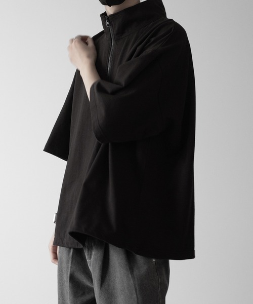 ウィングフットハーフジップカットソー Luvourdays｜ハーフ ジップ HALF ZIP プルオーバー スウェット