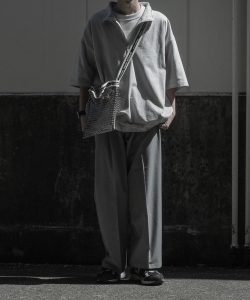 RUUBON（ルーボン）の「【RUUBON】half zip cotton Tee / ハーフ