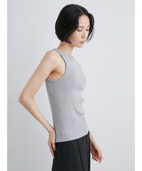 プリスティン カップ付テレコタンクトップ L プリスティン カップ付