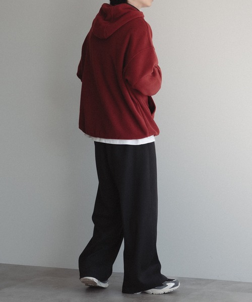 epnok（エプノック）の「フリースアノラックパーカー（パーカー・メンズ・レッド/チャコールグレー/グレイッシュブルー・SMALL/MEDIUM/LARGE）」の16枚目の写真