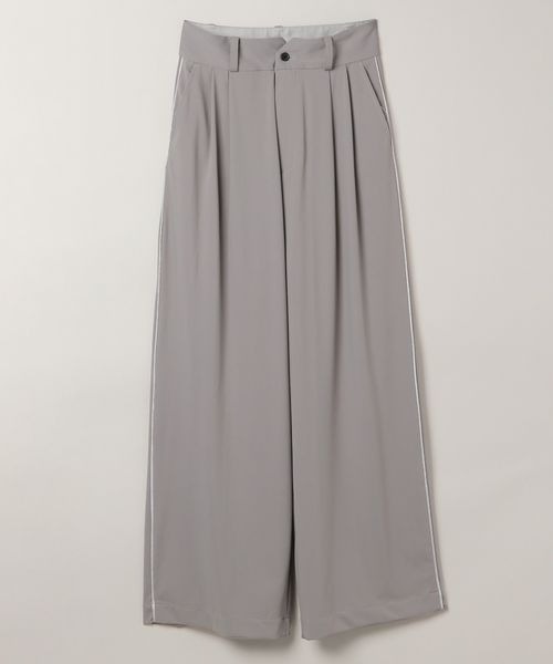 JEANASIS(ジーナシス)の「ダイバーラインタックパンツ/101902(スラックス・レディース・オフホワイト/ブラック/グレー・SMALL/MEDIUM)」の1枚目の写真