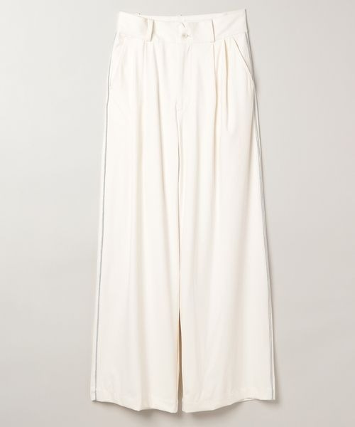 JEANASIS(ジーナシス)の「ダイバーラインタックパンツ/101902(スラックス・レディース・オフホワイト/ブラック/グレー・SMALL/MEDIUM)」の2枚目の写真