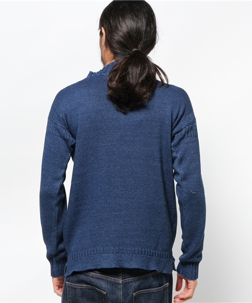 Denime（ドゥニーム）の「INDIGO GUERNSEY KNIT/インディゴガンジーニット（ニット/セーター・メンズ・ダークインディゴブルー・MEDIUM/SMALL/LARGE）」の8枚目の写真
