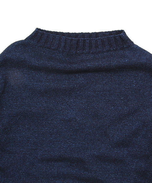 Denime（ドゥニーム）の「INDIGO GUERNSEY KNIT/インディゴガンジーニット（ニット/セーター・メンズ・ダークインディゴブルー・MEDIUM/SMALL/LARGE）」の3枚目の写真