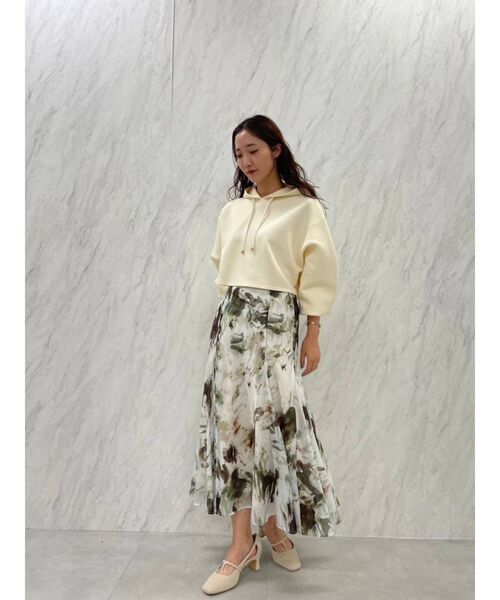 LAGUNAMOON（ラグナムーン）の「ショートフーディー（パーカー・レディース・アイボリー/チャコールグレー/ベージュ・FREE）」の14枚目の写真