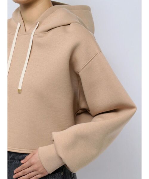 LAGUNAMOON（ラグナムーン）の「ショートフーディー（パーカー・レディース・アイボリー/チャコールグレー/ベージュ・FREE）」の11枚目の写真