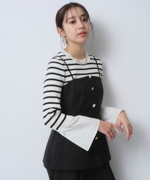 美品！一年中着用可能なアイテム！JUSGLITTY マルチ釦ビスチェ 試着のみ！一年中着用可能なアイテム！JUSGLITTY マルチ釦ビスチェ