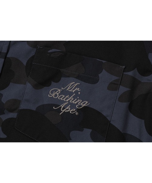 Mr. BATHING APE（ミスターベイシングエイプ）の「MR BATHING APE 1ST CAMO BD SHIRT（シャツ/ブラウス・メンズ・ブラック/ホワイト・MEDIUM/X-LARGE/SMALL/XX-LARGE/LARGE）」の4枚目の写真