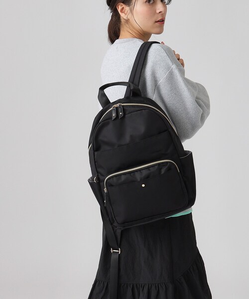SHOO・LA・RUE(シューラルー)の「◆【撥水/A4/13ポケット】整理整頓できちゃうリュック(バックパック/リュック・レディース・ブラック/グレー系3/ブラック系4・00)」の21枚目の写真