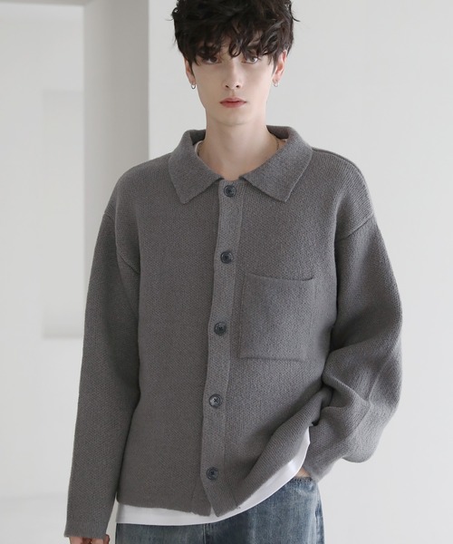 セール】ウォッシャブルニットシャツカーディガン（カーディガン