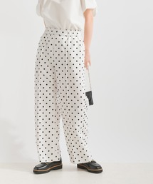 PICCIN PERLA | フロッキードットセミワイドパンツ(その他パンツ)