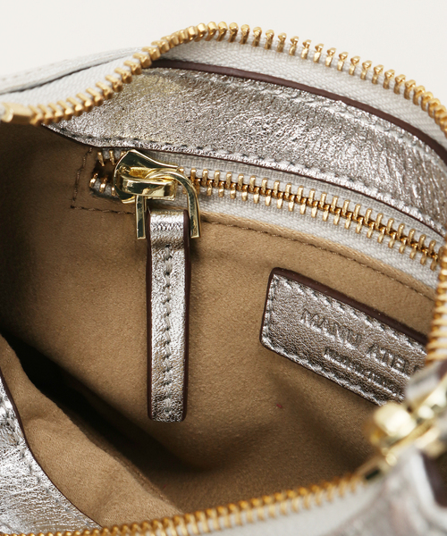 MANU ATELIER（マニュ アトリエ）の「【MANU ATELIER/マニュ アトリエ】ハーフムーンバッグ（ハンドバッグ・レディース・シルバー・FREE）」の14枚目の写真