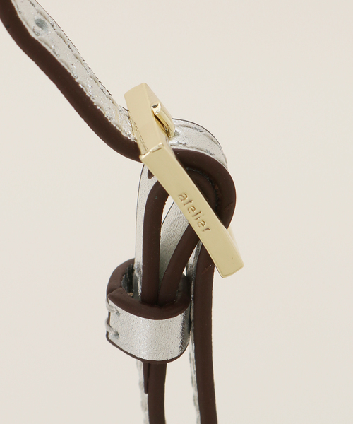 MANU ATELIER（マニュ アトリエ）の「【MANU ATELIER/マニュ アトリエ】ハーフムーンバッグ（ハンドバッグ・レディース・シルバー・FREE）」の18枚目の写真