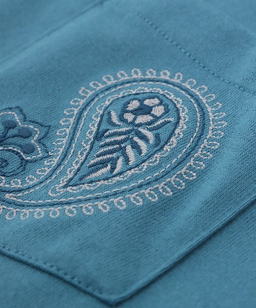 チチカカ（チチカカ）の「シャンブレードッキングビッグＴシャツ（Tシャツ/カットソー・レディース・チャコールグレー/ブルー/ベージュ・FREE）」の17枚目の写真