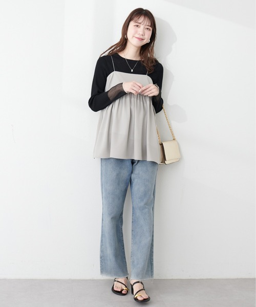 細ヒモペプラムキャミTOPS（シャツ/ブラウス）｜natural couture