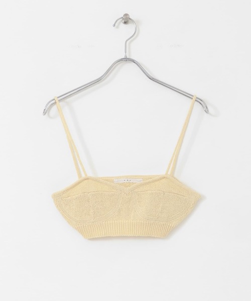 KBF(ケイビーエフ)の「ニットブラビスチェ(ベスト・レディース・イエロー/ブラウン・ONE)」の13枚目の写真