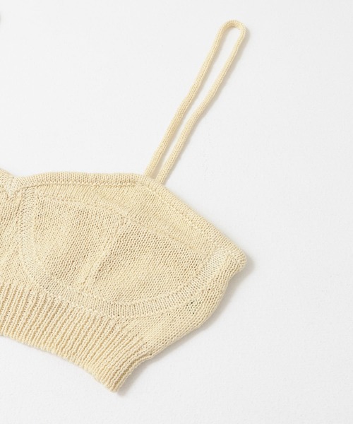 KBF(ケイビーエフ)の「ニットブラビスチェ(ベスト・レディース・イエロー/ブラウン・ONE)」の9枚目の写真