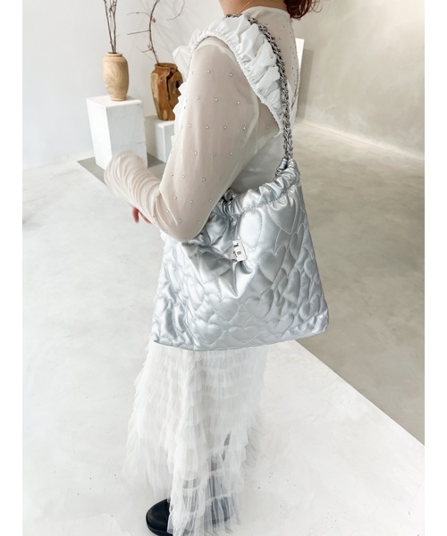 JUMELLE（ジュメロ）の「Heart chain tote（トートバッグ・レディース・シルバー・FREE）」の20枚目の写真