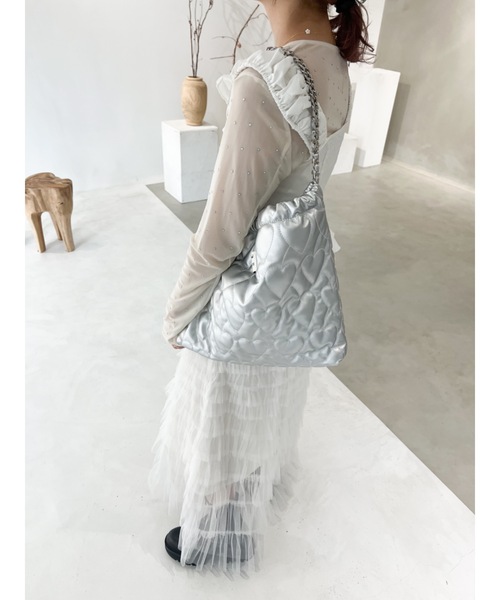JUMELLE（ジュメロ）の「Heart chain tote（トートバッグ・レディース・シルバー・FREE）」の21枚目の写真