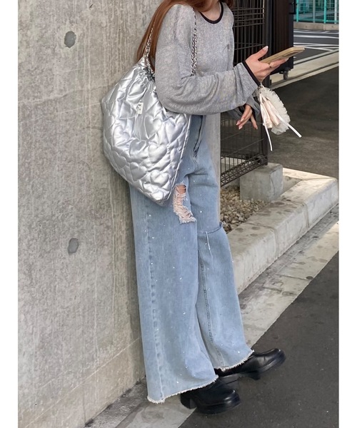 JUMELLE（ジュメロ）の「Heart chain tote（トートバッグ・レディース・シルバー・FREE）」の13枚目の写真