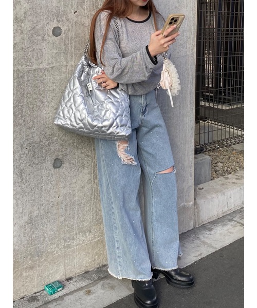 JUMELLE（ジュメロ）の「Heart chain tote（トートバッグ・レディース・シルバー・FREE）」の14枚目の写真