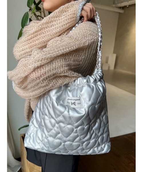 JUMELLE（ジュメロ）の「Heart chain tote（トートバッグ・レディース・シルバー・FREE）」の8枚目の写真