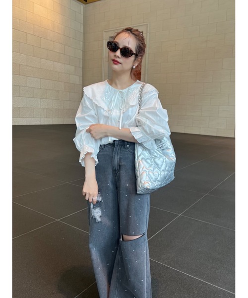 JUMELLE（ジュメロ）の「Heart chain tote（トートバッグ・レディース・シルバー・FREE）」の2枚目の写真