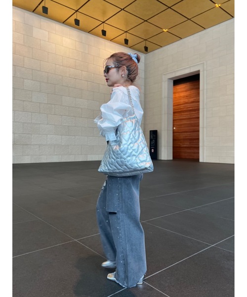 JUMELLE（ジュメロ）の「Heart chain tote（トートバッグ・レディース・シルバー・FREE）」の3枚目の写真