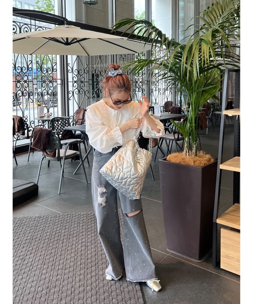 JUMELLE（ジュメロ）の「Heart chain tote（トートバッグ・レディース・シルバー・FREE）」の4枚目の写真