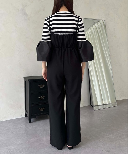 prose verse(プロズヴェール)の「深Vネックオールインワン(つなぎ/オールインワン・レディース・ブラック・MEDIUM/LARGE/MP)」の15枚目の写真