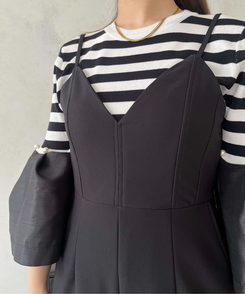 prose verse(プロズヴェール)の「深Vネックオールインワン(つなぎ/オールインワン・レディース・ブラック・MEDIUM/LARGE/MP)」の19枚目の写真