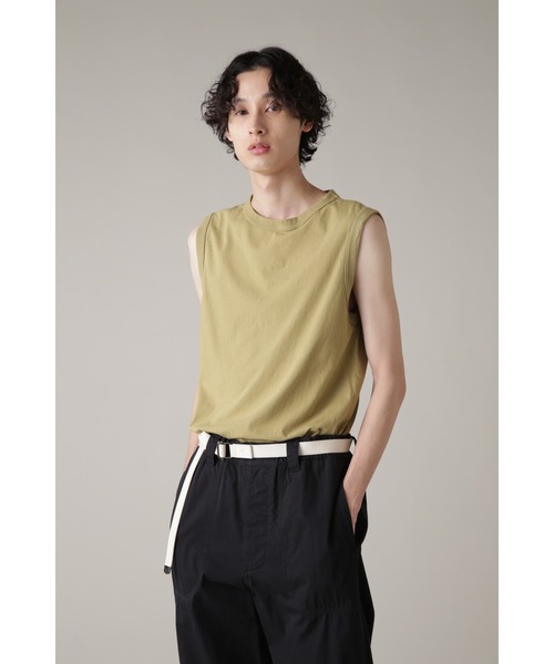 MHL.(エムエイチエル)の「GARMENT DYE BASIC JERSEY(Tシャツ/カットソー・メンズ・イエロー/ホワイト/ブラック/グレー/オレンジ系その他3・LARGE/MEDIUM)」の4枚目の写真