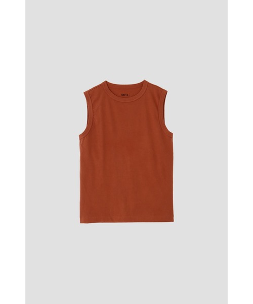 MHL.(エムエイチエル)の「GARMENT DYE BASIC JERSEY(Tシャツ/カットソー・メンズ・イエロー/ホワイト/ブラック/グレー/オレンジ系その他3・LARGE/MEDIUM)」の5枚目の写真