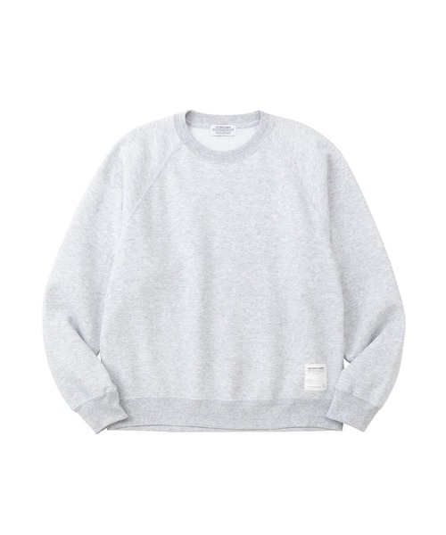 POET MEETS DUBWISE（ポエットミーツダブワイズ）の「【POET MEETS DUBWISE/ポエトミーツダブワイズ】 LOGO RAGLAN SWEAT ロゴラグランクルーネックスウェット（スウェット・メンズ・ブラック/ホワイト/スミクロ・L/M/XL）」の6枚目の写真