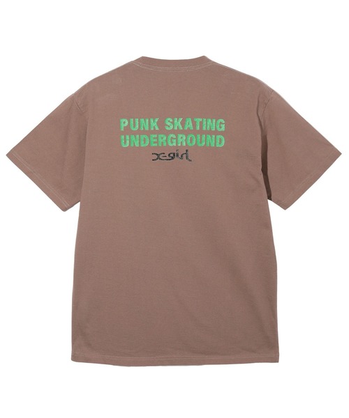 X-girl（エックスガール）の「FACE AND LOGO S/S TEE（Tシャツ/カットソー・レディース・ブラック/ホワイト/ブラウン・S/M/L/XL）」の15枚目の写真