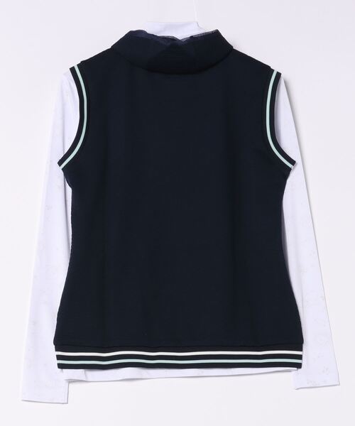 marie claire(マリ・クレール)の「【marie claire/マリ.クレール】レディースベスト+長袖インナーセット ゴルフ(ベスト・レディース・ネイビー/ピンク/ホワイト・MEDIUM/LARGE/X-LARGE)」の4枚目の写真