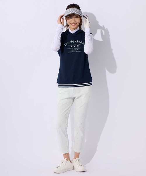 marie claire(マリ・クレール)の「【marie claire/マリ.クレール】レディースベスト+長袖インナーセット ゴルフ(ベスト・レディース・ネイビー/ピンク/ホワイト・MEDIUM/LARGE/X-LARGE)」の7枚目の写真